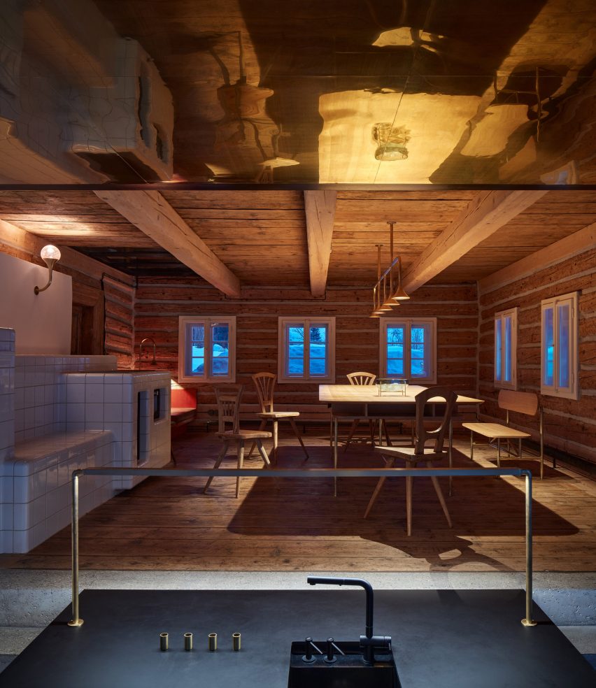 Photograph of cabin interior