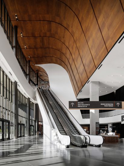 Sports arena concourse