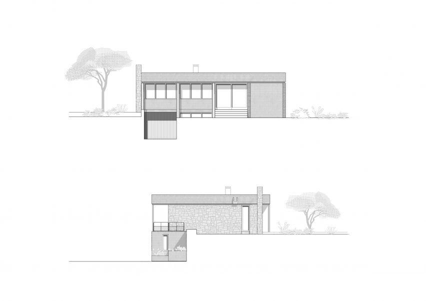Elevation of Grid House