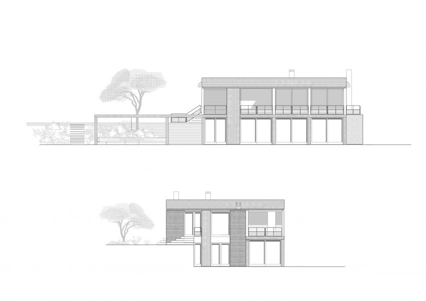 Elevation of Grid House