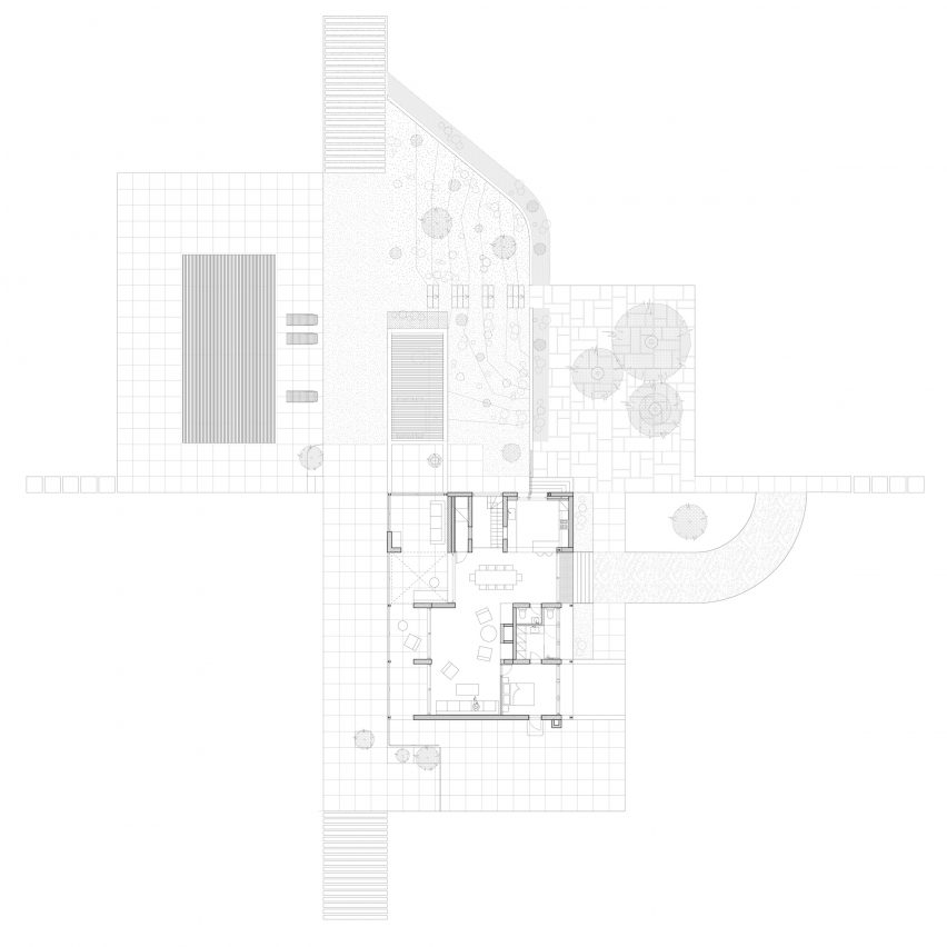 Plan of Grid House