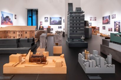 Models in Neri&Hu: Reflective Nostalgia exhibition