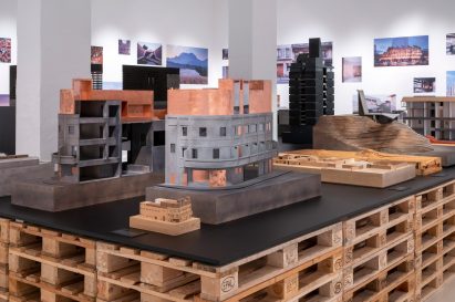 Models in Neri&Hu: Reflective Nostalgia exhibition