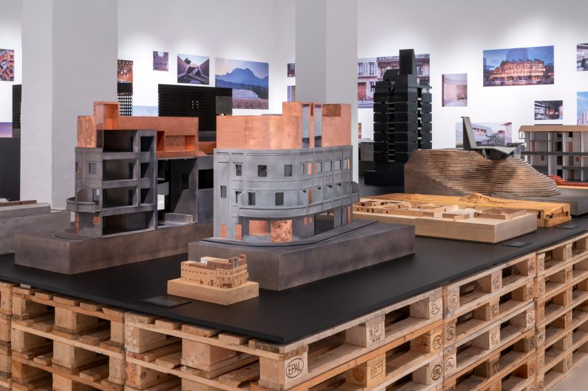 Models in Neri&Hu: Reflective Nostalgia exhibition