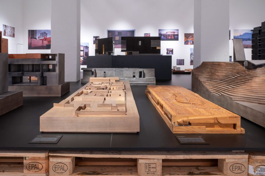 Models in Neri&Hu: Reflective Nostalgia exhibition