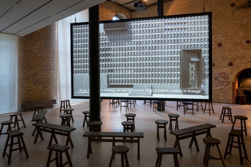 Film screening in Neri&Hu: Reflective Nostalgia exhibition