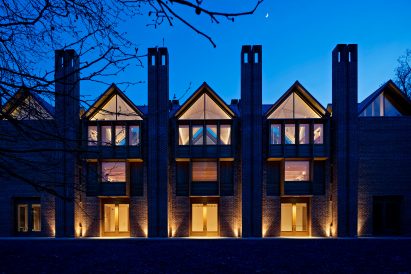 Exterior of library at the University of Cambridge