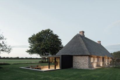 Thatched roof of Nieby Crofters Cottage by Jan Henrik Jansen and Marshall Blecher
