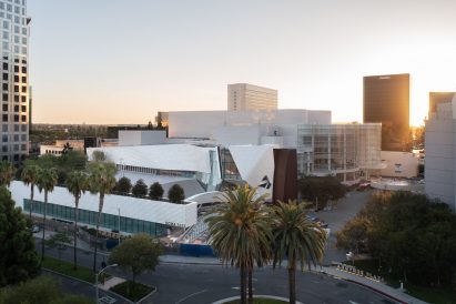 View of museum with surrounding buildings