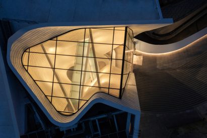 Morphosis museum Orange County skylight atrium