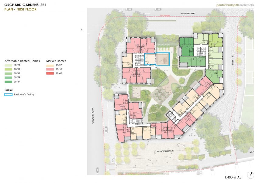 Orchard Gardens Panter Hudspith Architects plans