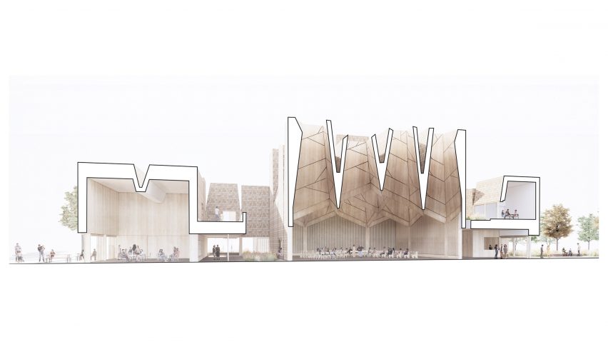 Plan for Ørestad Church by Henning Larsen
