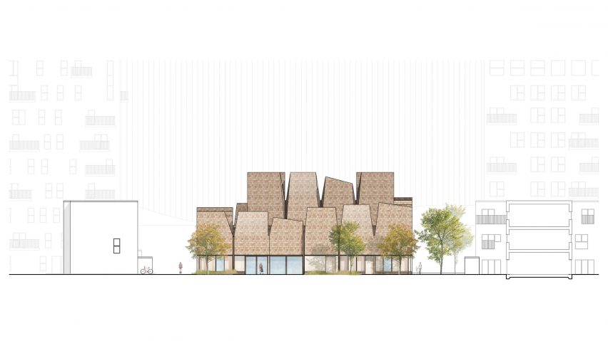 Plan for Ørestad Church by Henning Larsen