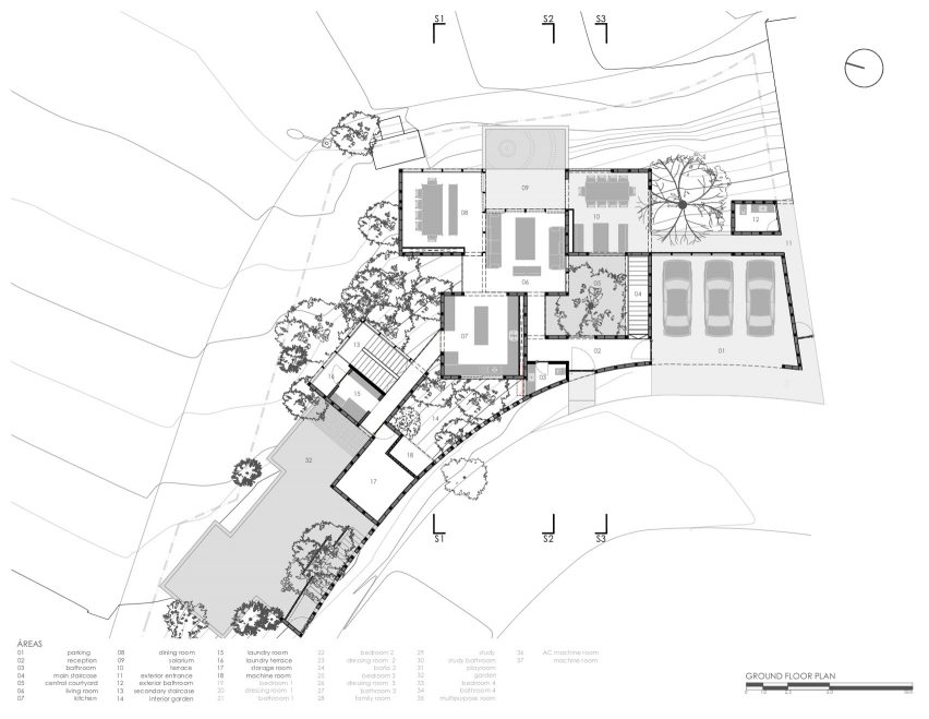 Los Cubos ground floor plan
