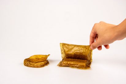 Bars of soap in brown Packioli packaging