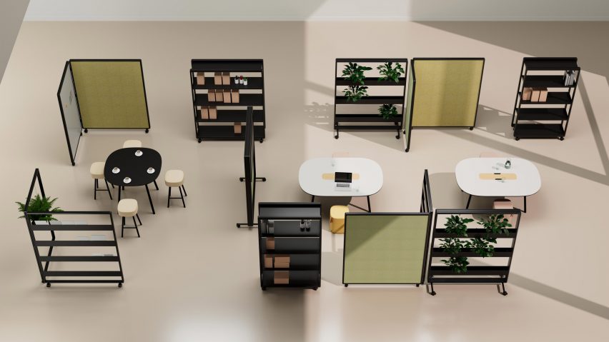 Patio divider system by Robert Bronwasser for Cascando