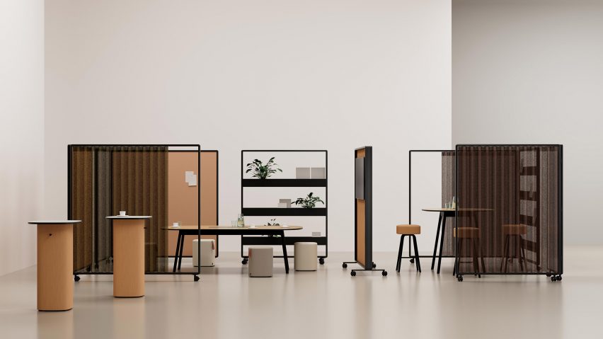 Patio divider system by Robert Bronwasser for Cascando