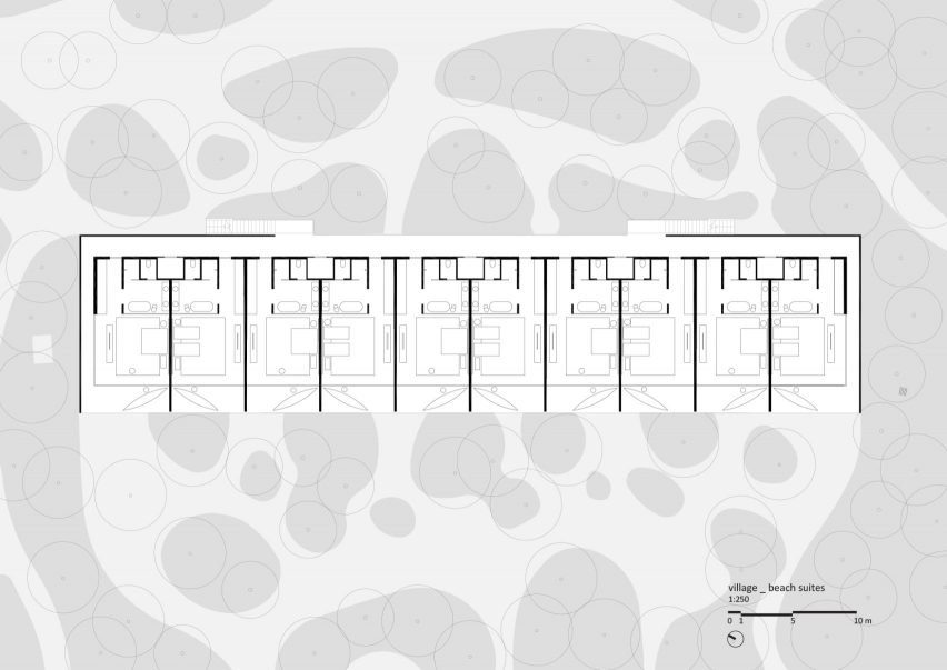 Beach suites floor plan, Patina Maldives by Studio MK27