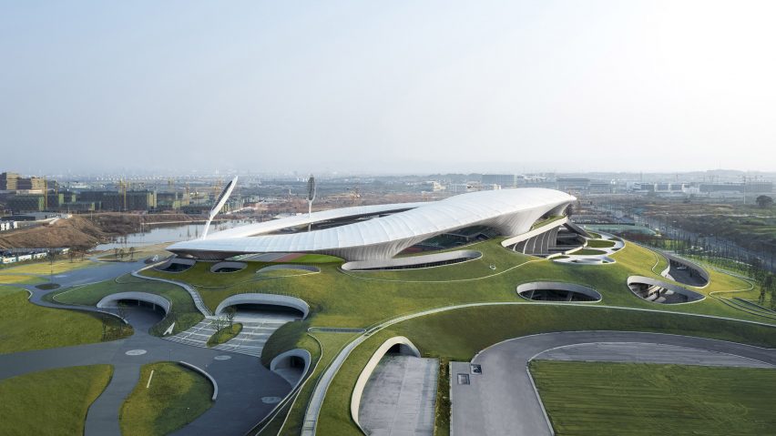 Underground sports stadium in Quzhou, China