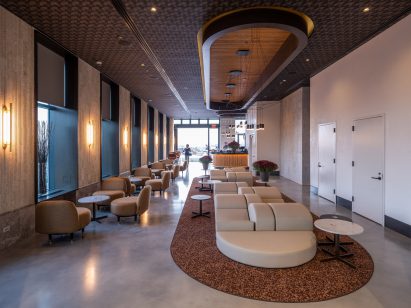 Communal space at NYC hotel