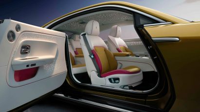 Interior of the Rolls-Royce Spectre with Starlight Doors