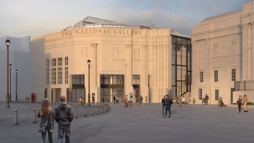 Visual of revamped Sainsbury Wing at National Gallery