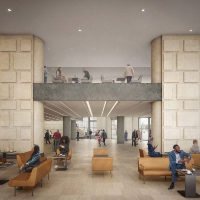 Proposed interior of Sainsbury Wing