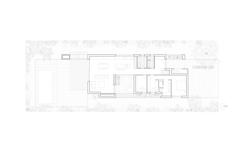 Ground floor plan of Brick House