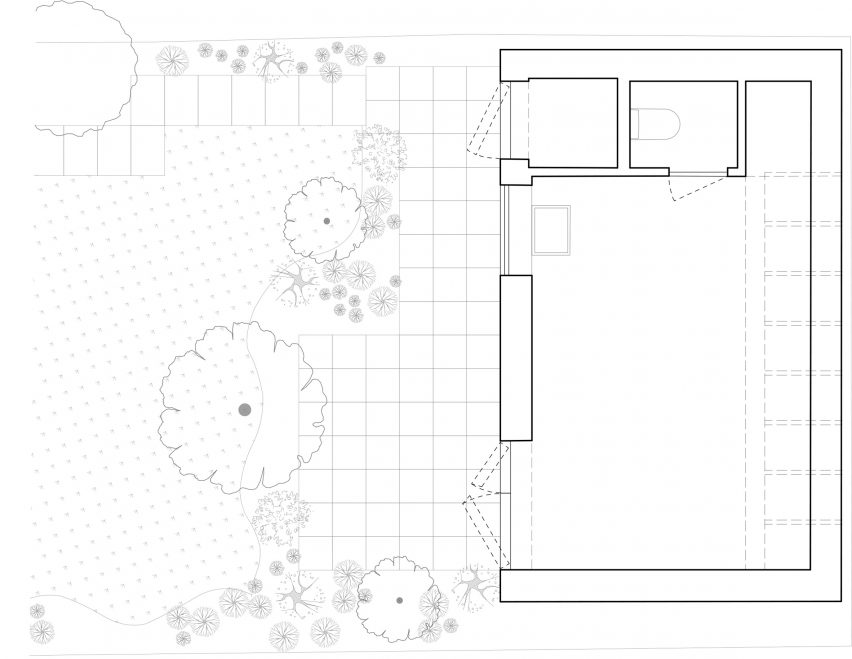 Floor plan of Schindel Studio by Archer + Braun.