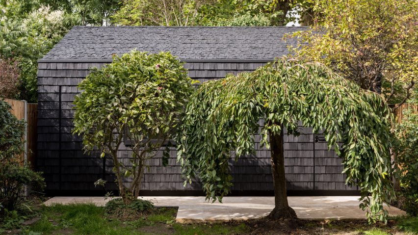 Black exterior of Schindel Studio