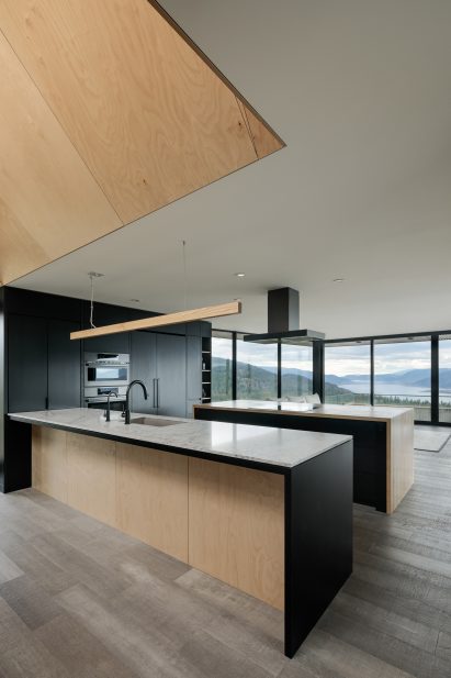 Wood-lined walls