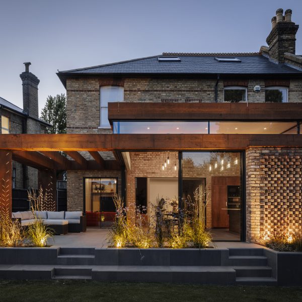 Weathered-steel extension to a south London home by Selencky Parsons