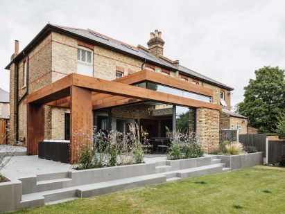 Exterior of the extension at The Weathered House