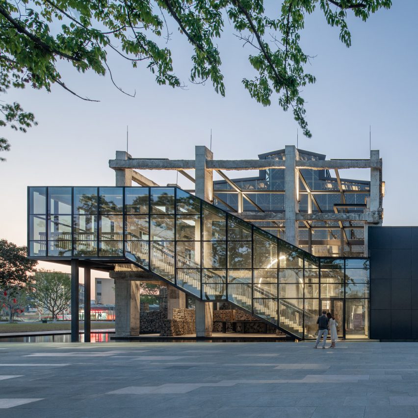 Exterior of reused power station in China