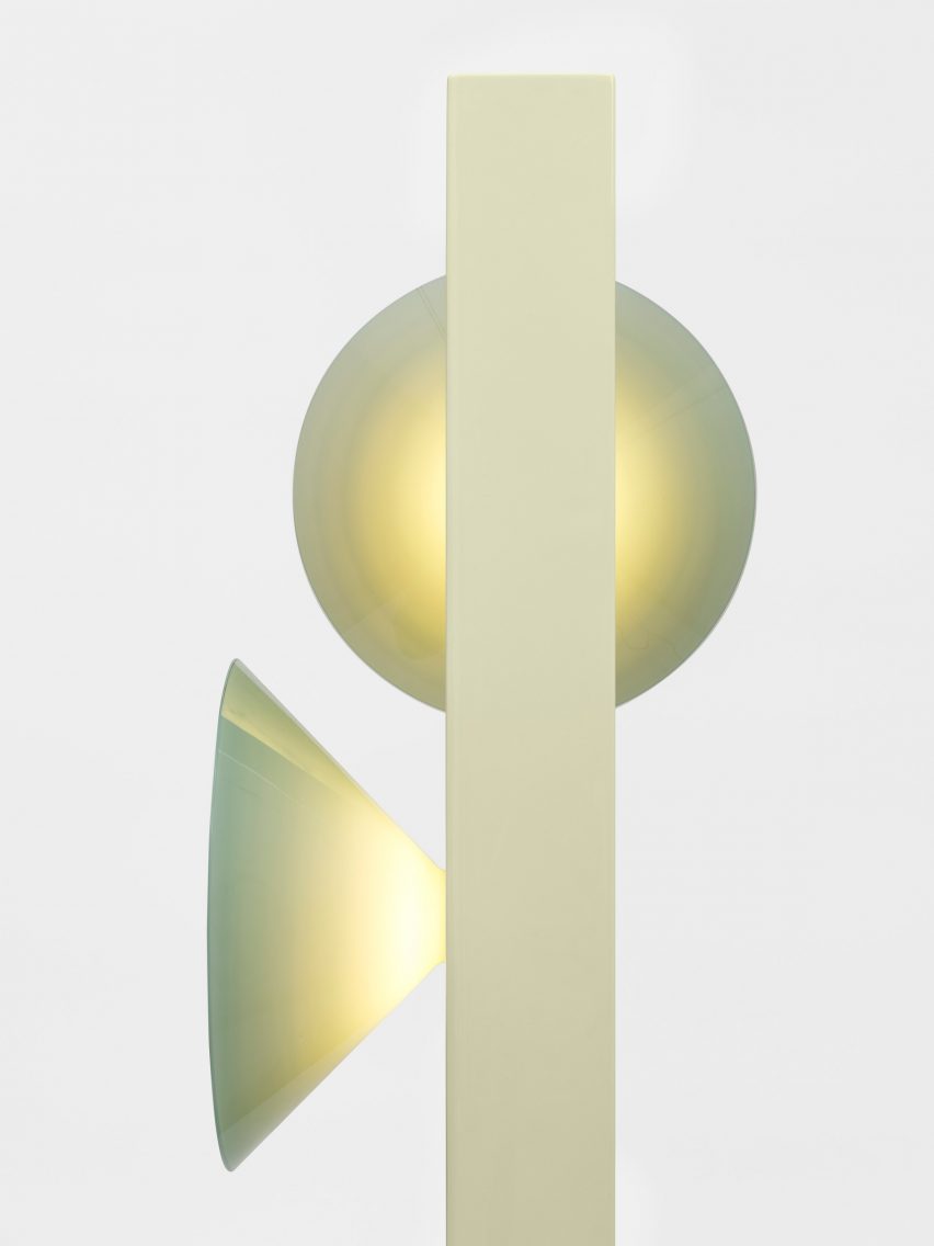 Signals floor lamp in pale shades