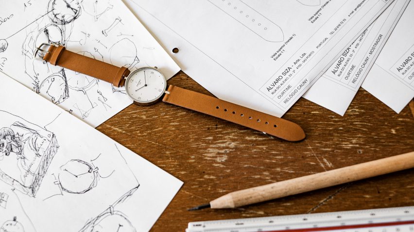 Alvaro Siza watch on top of plans