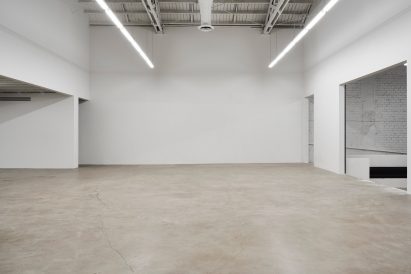 Empty room with high ceiling
