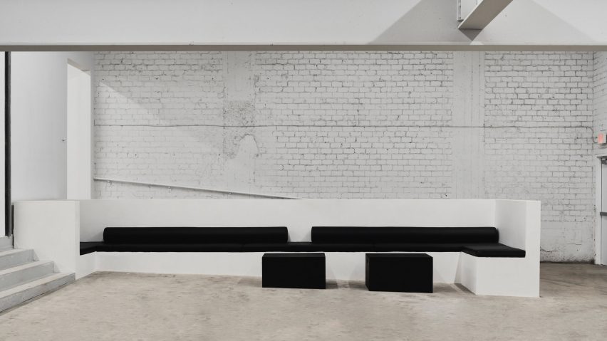 Sized Studio space with built-in lounge seating