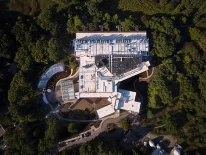 Aerial view of Wellesley Science Hill