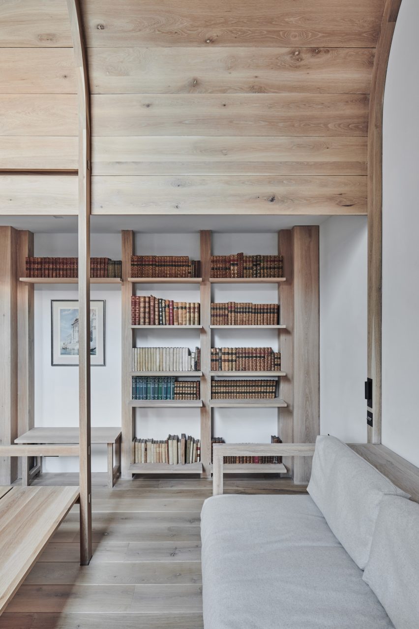 Interior of Stanbridge Mill Library by Crawshaw Architects