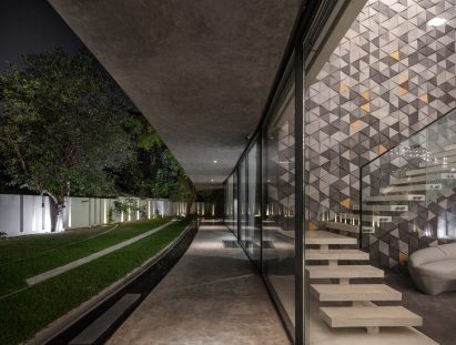Image of the concrete home in India