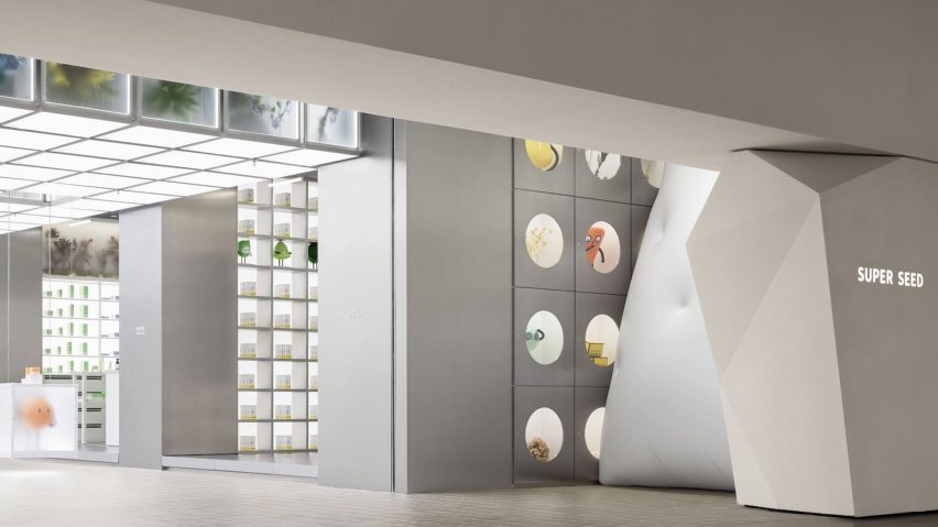 Modern beauty store in China