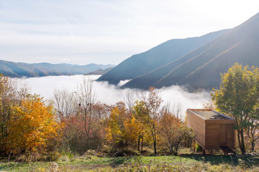 View from The Hermitage cabin by Llabb