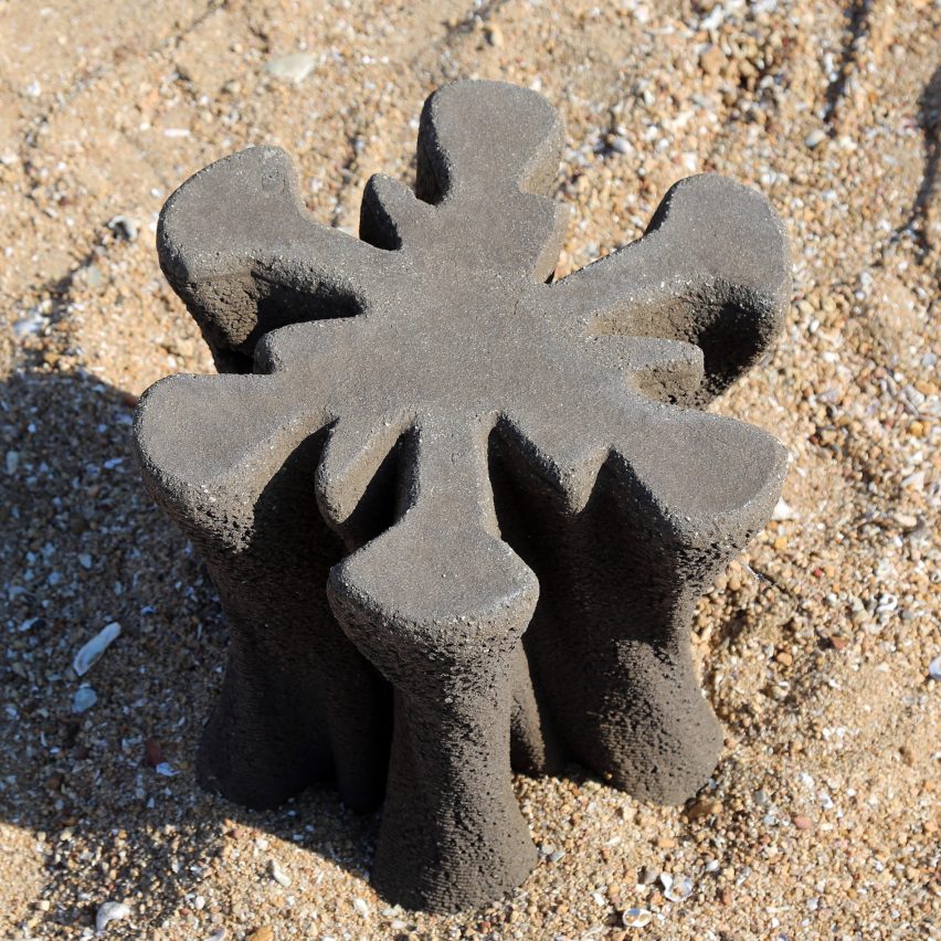 Top of a 3d-printed Tidal Stool by Hong Kong University