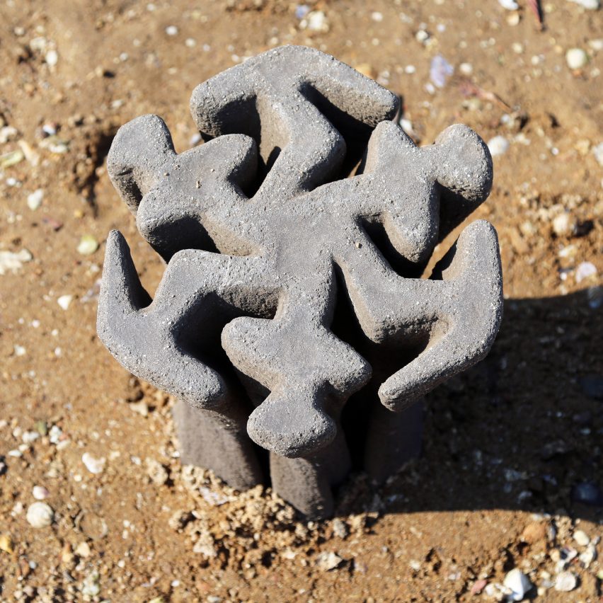 Top of a 3d-printed Tidal Stool by Hong Kong University