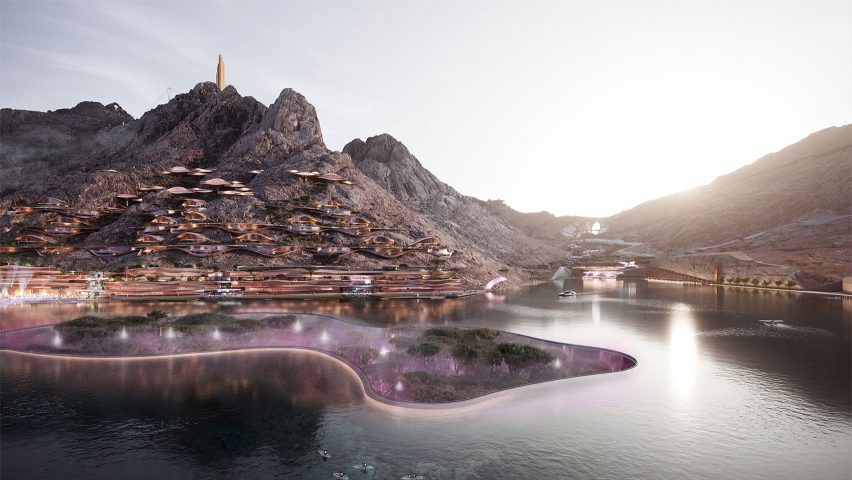 Trojena ski resort in Saudi Arabia