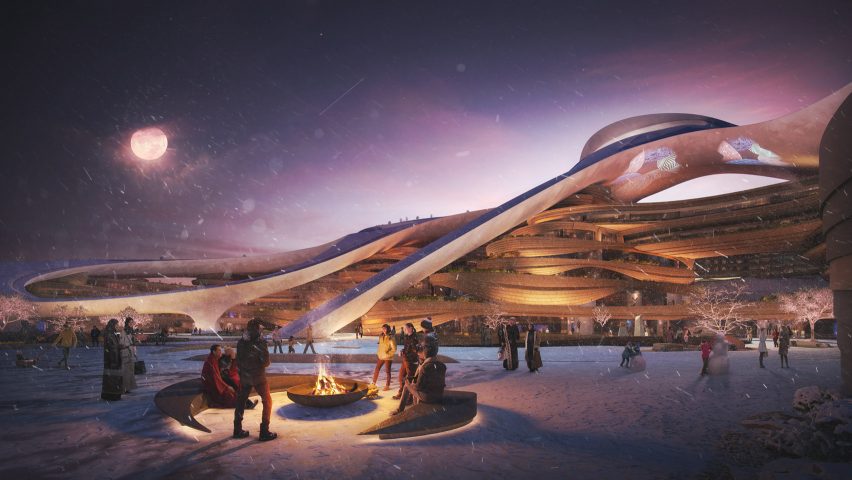 Trojena ski resort in Saudi Arabia