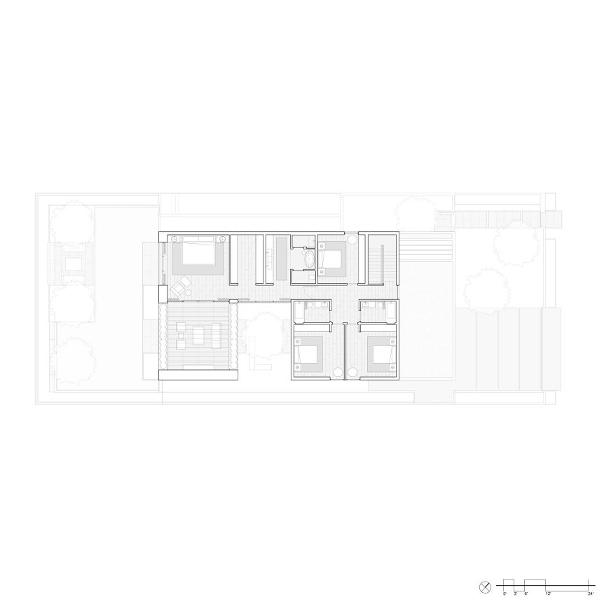 First floor plan, Twentieth house by Woods and Dangaran
