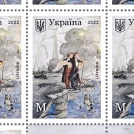 Special stamp Crimean Bridge An Encore Performance by Ukrainian postal service Ukrposhta to commemorate Crimean Bridge attack
