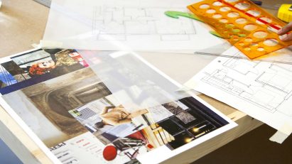 Student work from Interior Design Module One Short Course at University of the Arts London